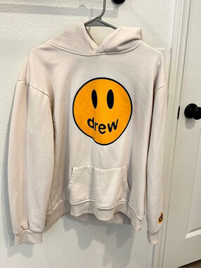 Drew Skate House Hoodie Cream Like New